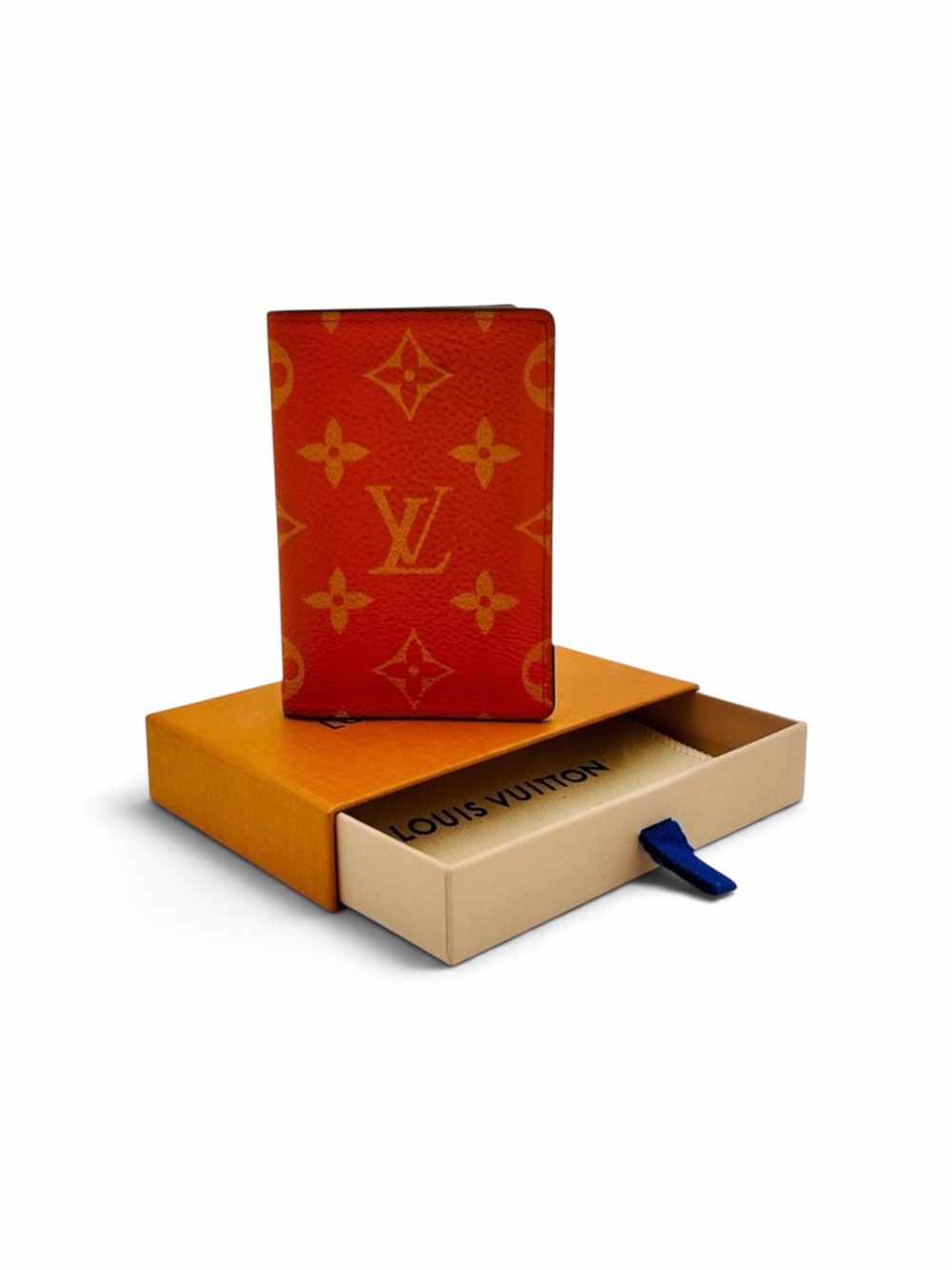 NEW LOUIS VUITTON 2024 Taigarama Tangerine Pocket Organizer Wallet